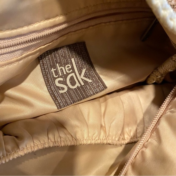 The Sak Tan and Brown Shoulder Bag with Braided Strap - Picture 2 of 14